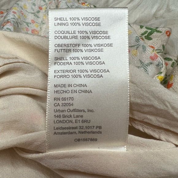 Free People Florence Floral Lace-Up Back Mini Dress Size Small - Picture 8 of 8